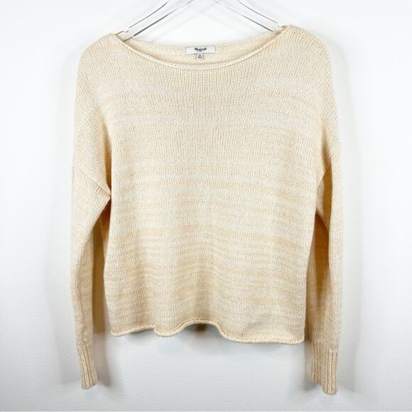Madewell Threadmix Mohair Blend Boatneck Sweater XS - Picture 2 of 6
